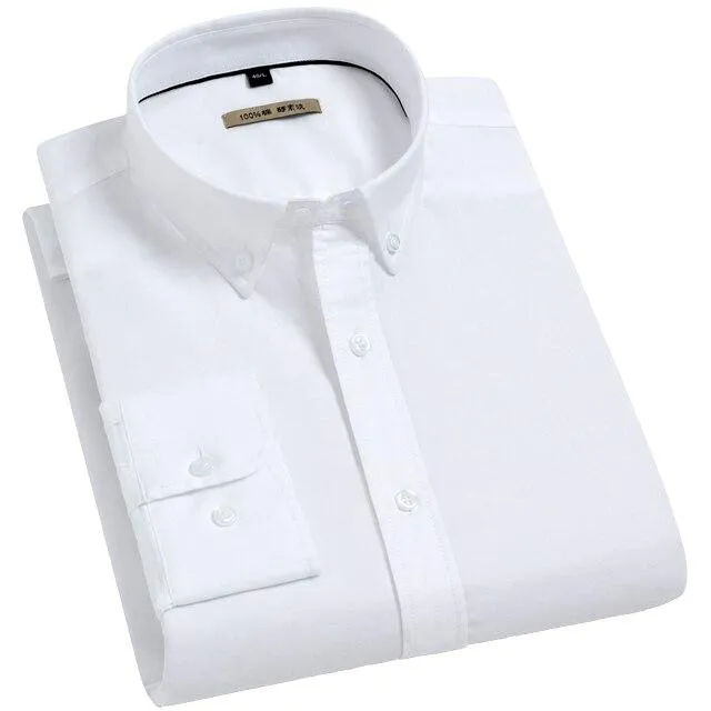 100% Cotton Solid Oxford Pocket Less Design Standard fit Shirts