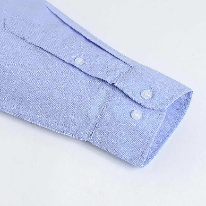 100% Cotton Solid Oxford Pocket Less Design Standard fit Shirts