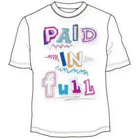 3Forty Inc Men Paid In Full Cartoon Tee (Black)