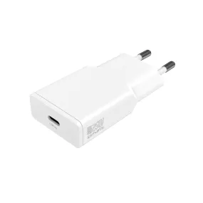 4Smarts PD Slim 25W Vægoplader GaN m. USB-C - Hvid