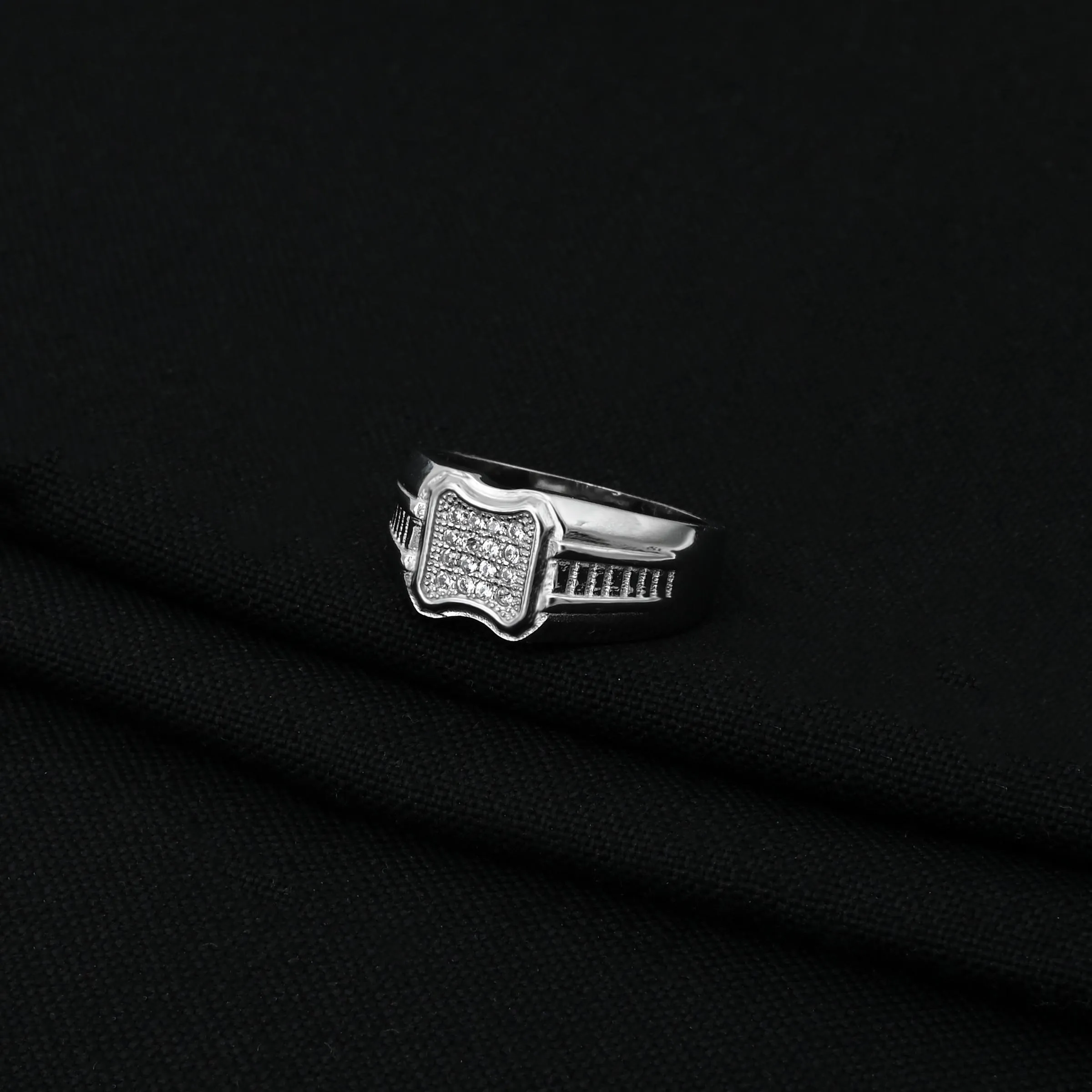 925 Silver Charismatic Statement Ring for Men