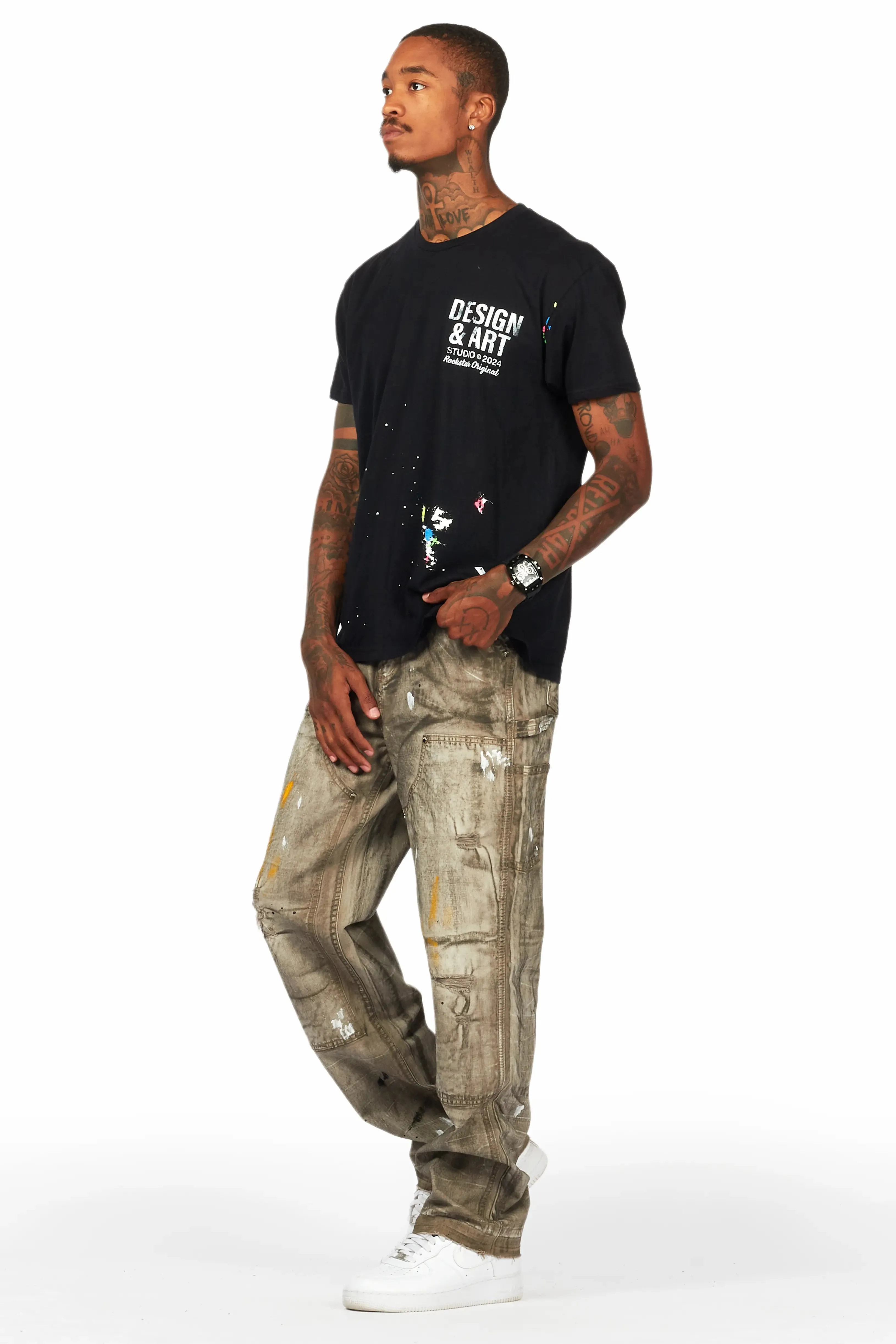 Akim Dirty Wash Baggy Fit Jean