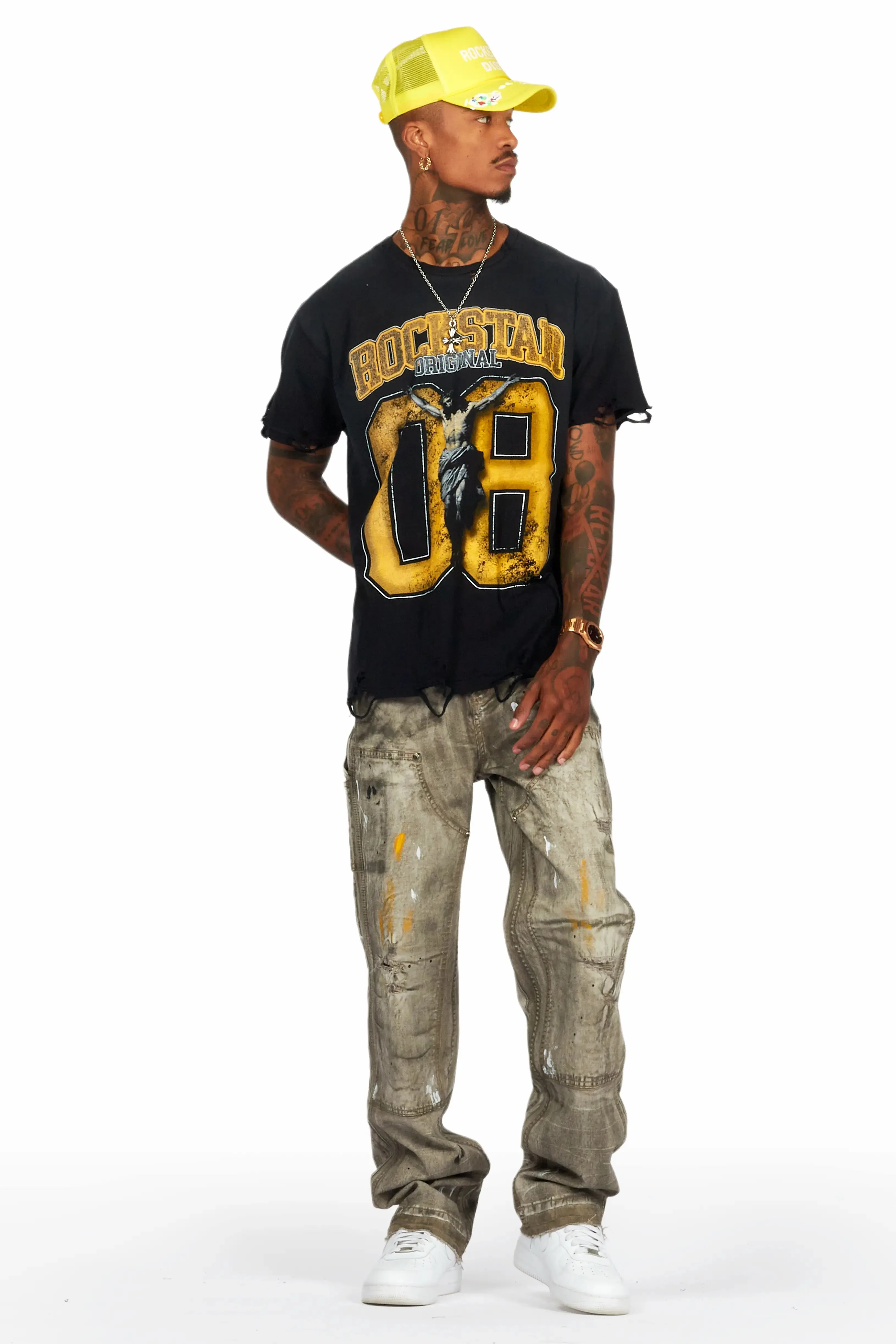 Akim Dirty Wash Baggy Fit Jean