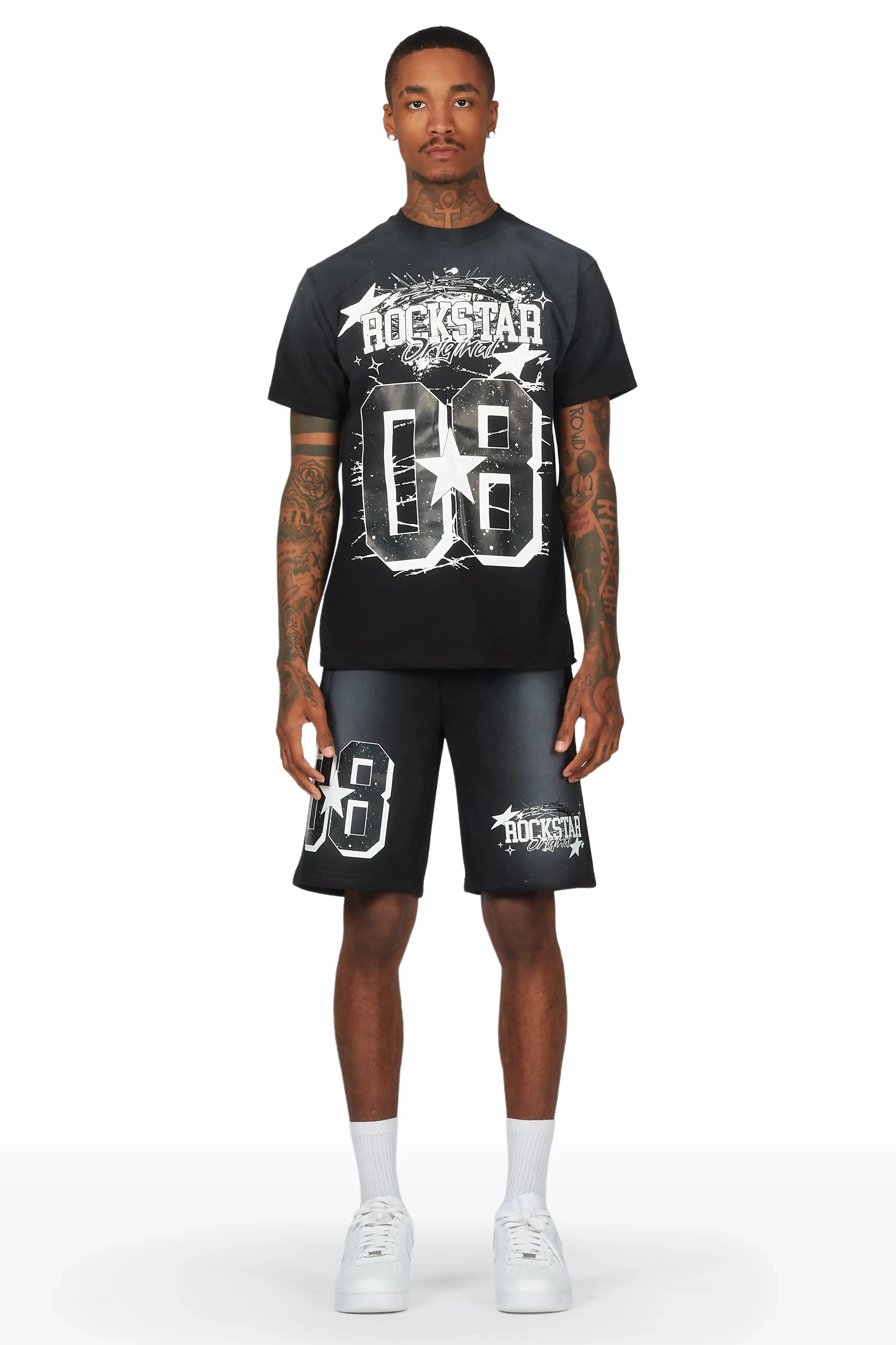 Allstar Black T-Shirt Short Set