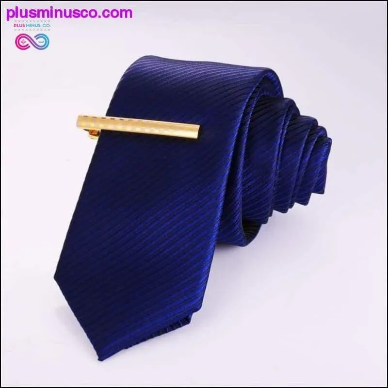 AlphaMan Gold/Silver Color Tie Clip For Men