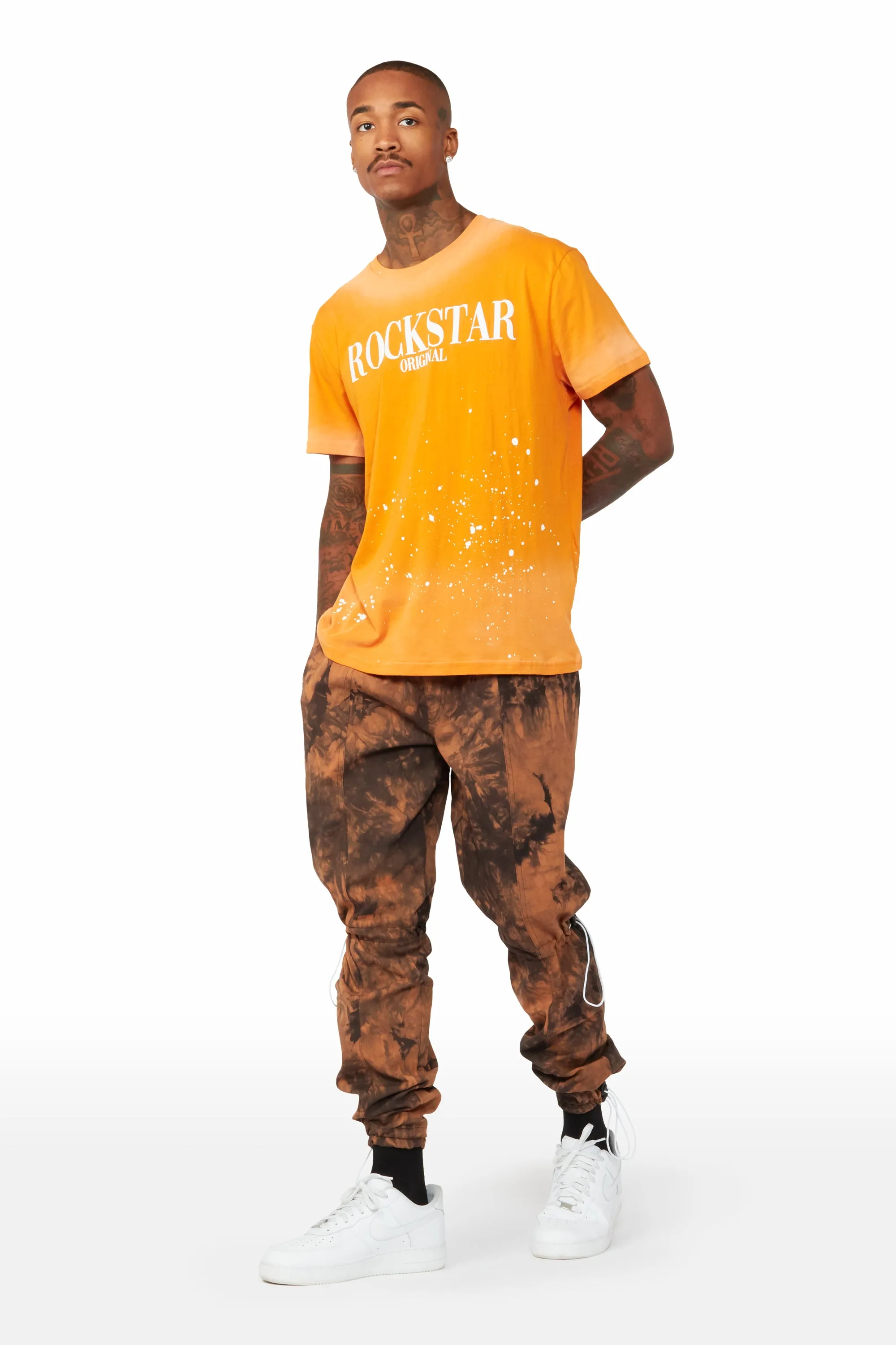 Archer Brown Tie Dye Jogger