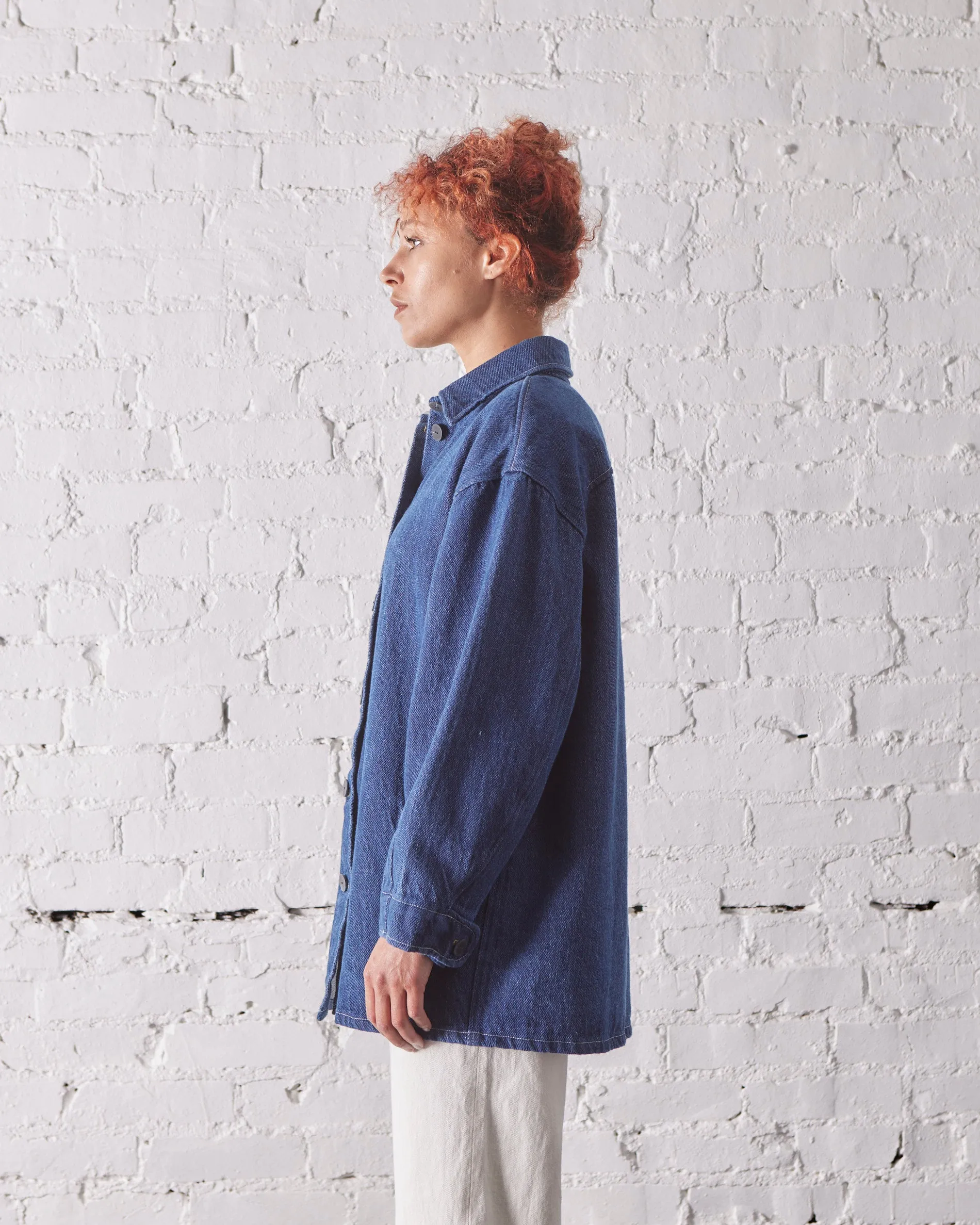 Atelier Delphine Oaklay Jacket, Enzyme Wash Denim