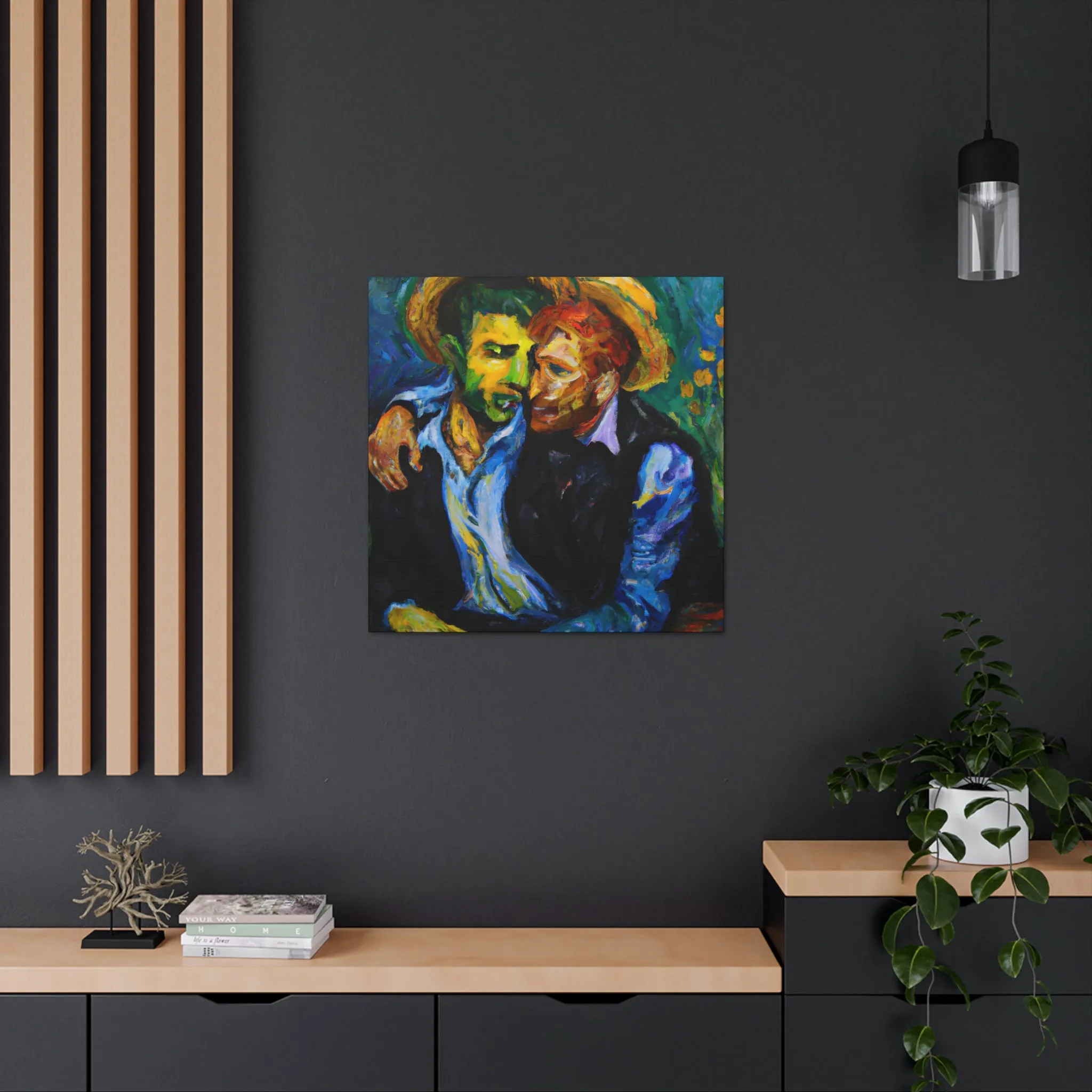 AuroraGlow - Gay Couple Wall Art