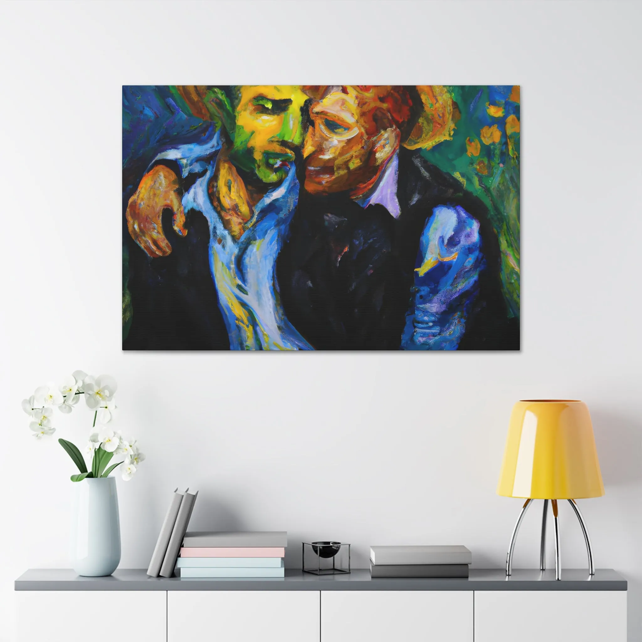 AuroraGlow - Gay Couple Wall Art