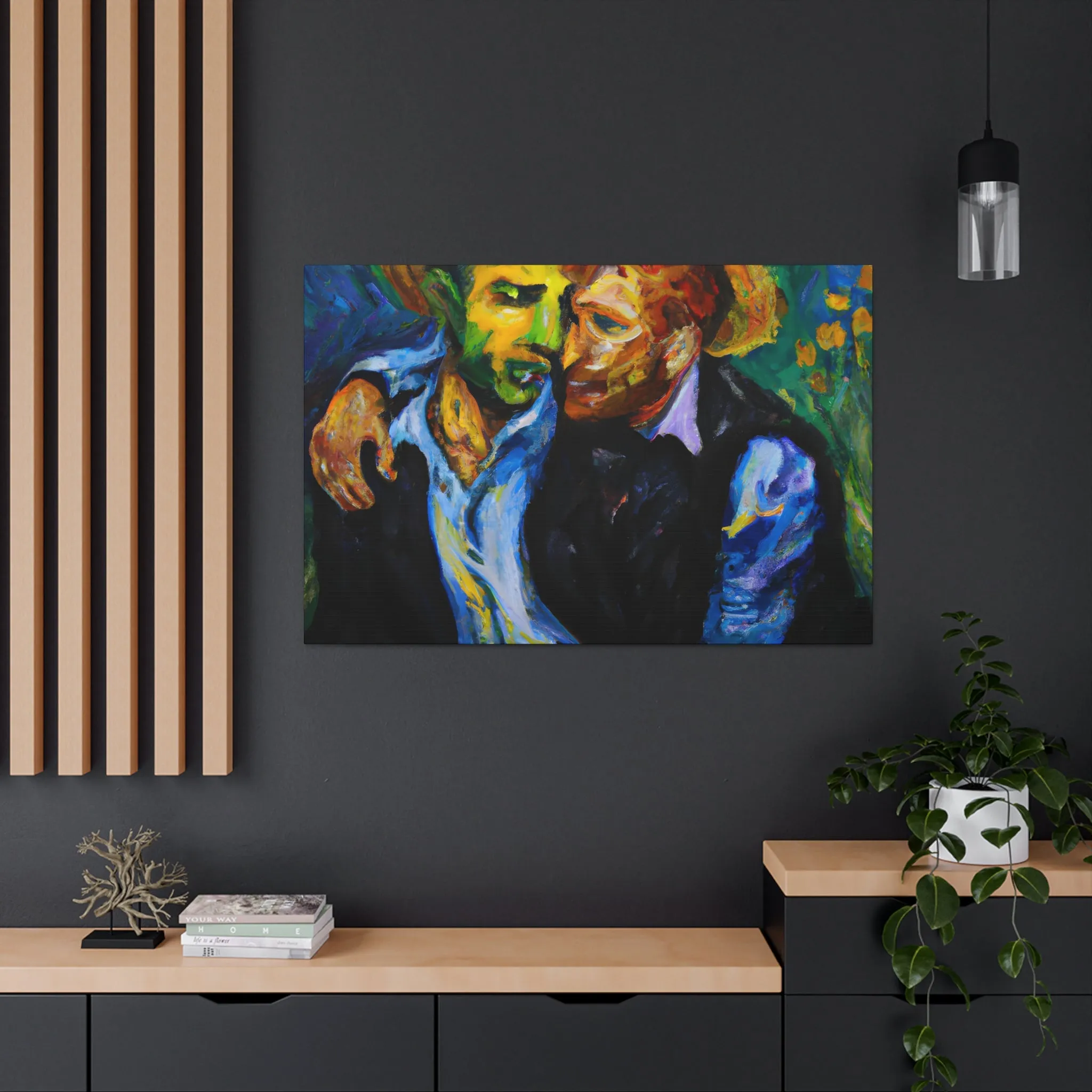 AuroraGlow - Gay Couple Wall Art