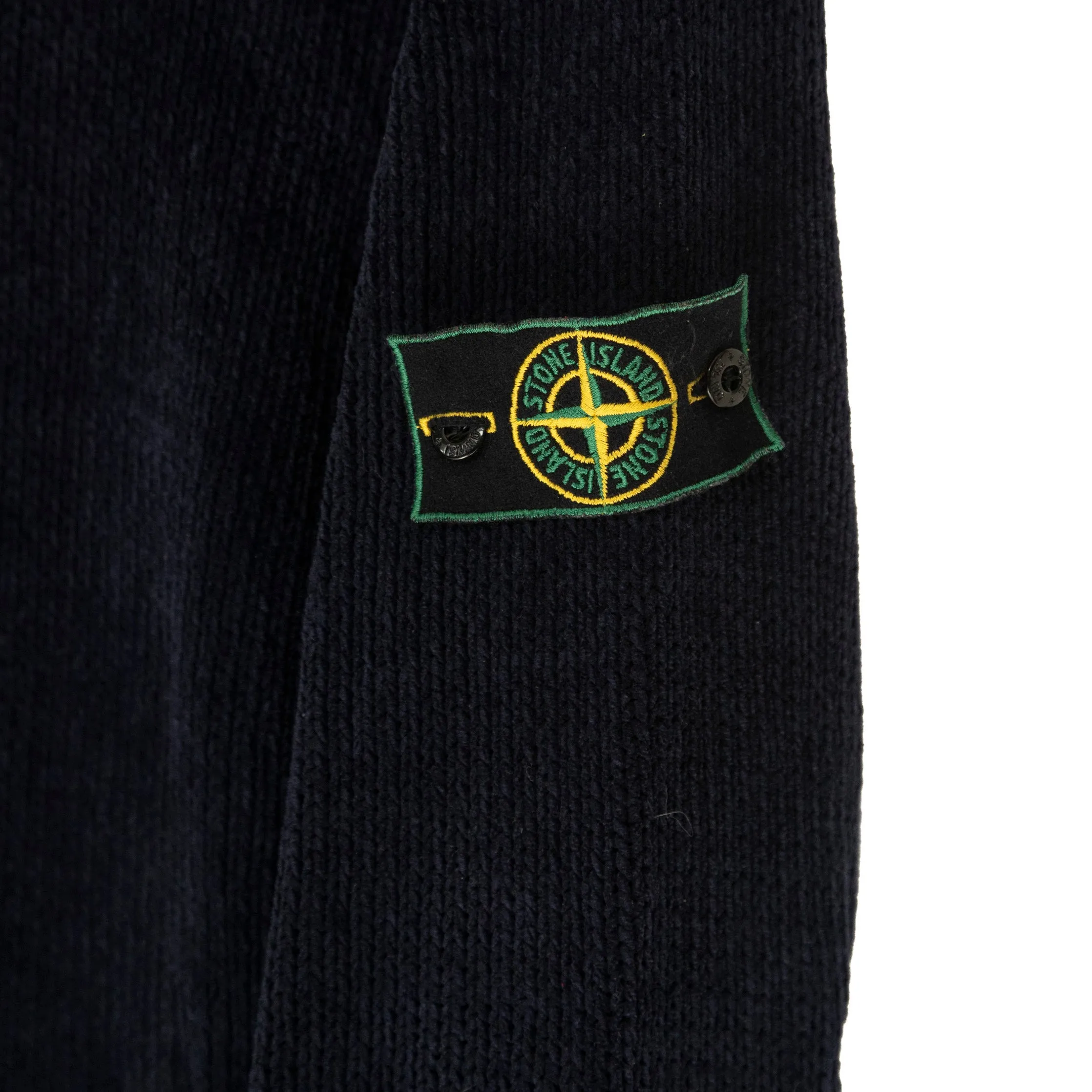 A/W 1984 Stone Island Chenille Navy Sweater