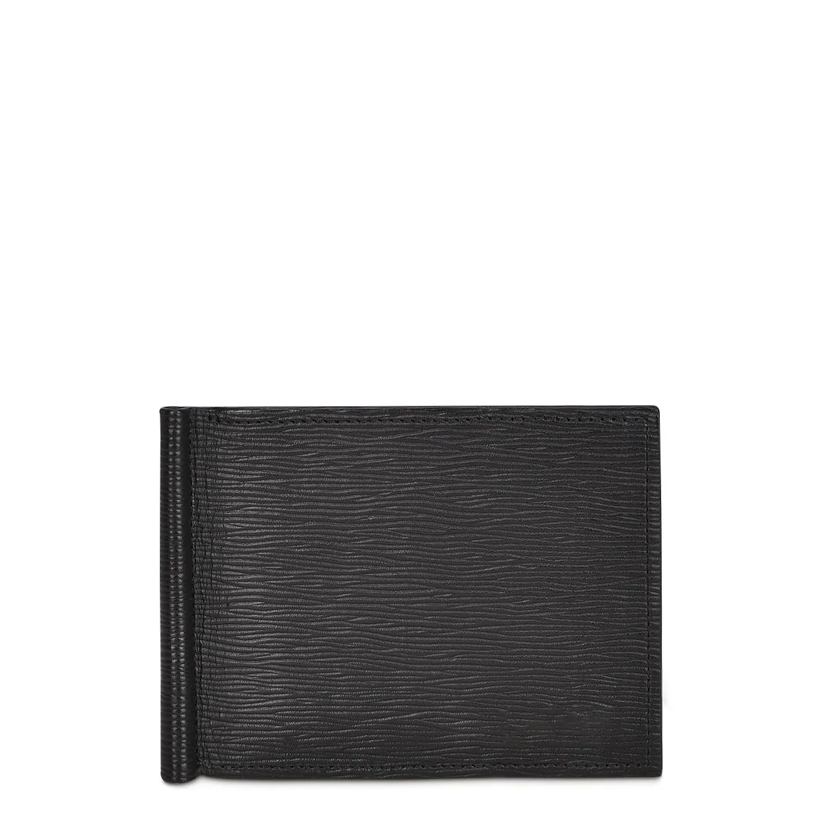 B3042RS - Cuadra black classic leather bi fold wallet for men