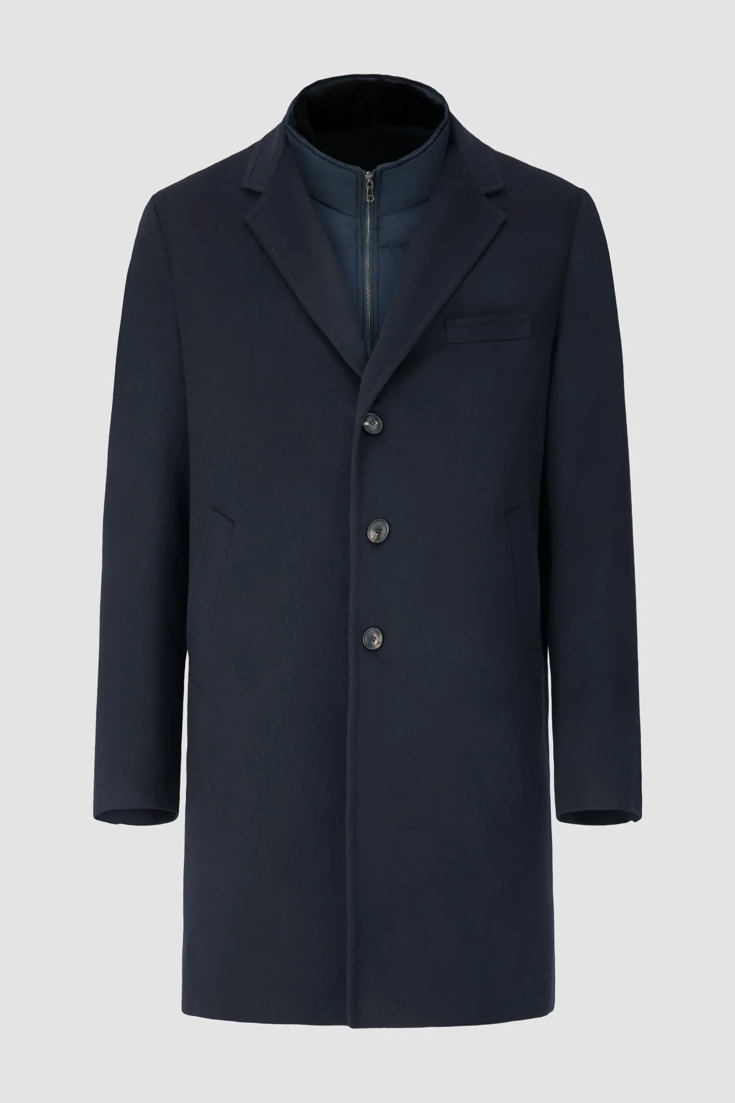 Barba Napoli Navy Coat With Removable Jacket