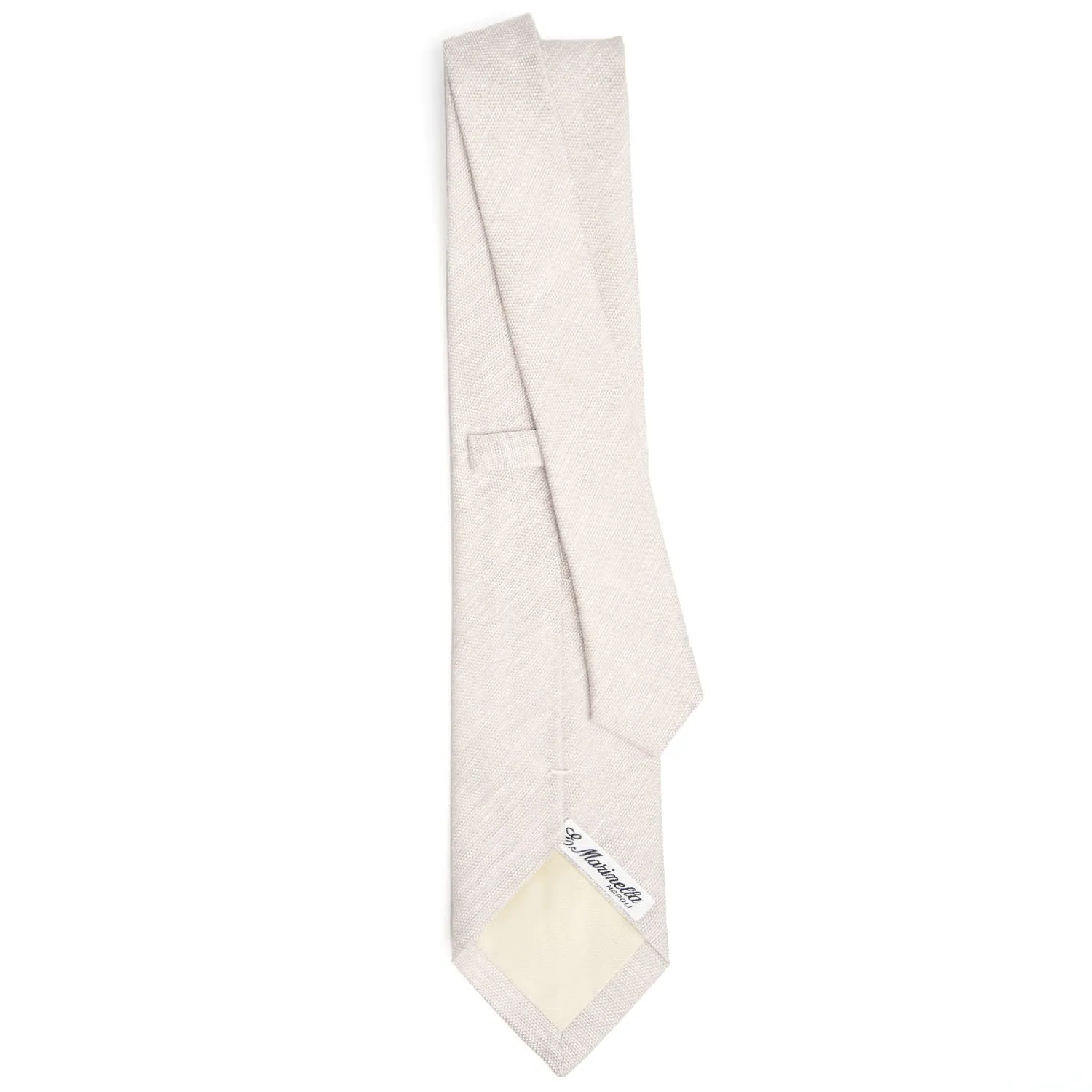 BEIGE SARTORIAL LINEN TIE