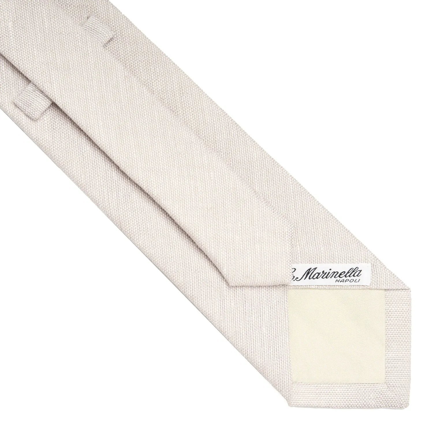 BEIGE SARTORIAL LINEN TIE