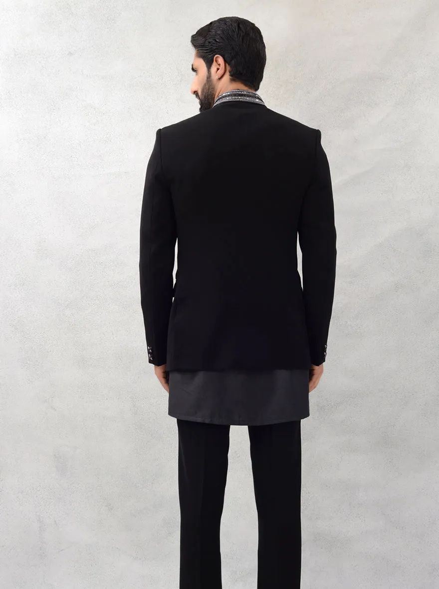 Black Jodhpuri Suit | TULA