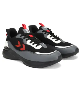 Blaze Men Lace Up Sports Black/Red Shoe