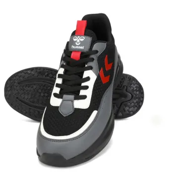 Blaze Men Lace Up Sports Black/Red Shoe