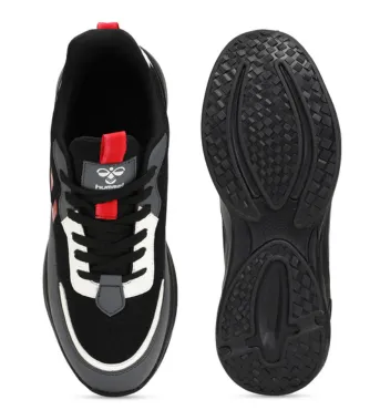 Blaze Men Lace Up Sports Black/Red Shoe