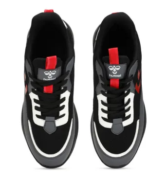 Blaze Men Lace Up Sports Black/Red Shoe