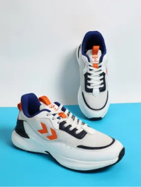 Blaze Men Lace Up Sports White/Orange Shoe