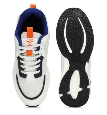 Blaze Men Lace Up Sports White/Orange Shoe