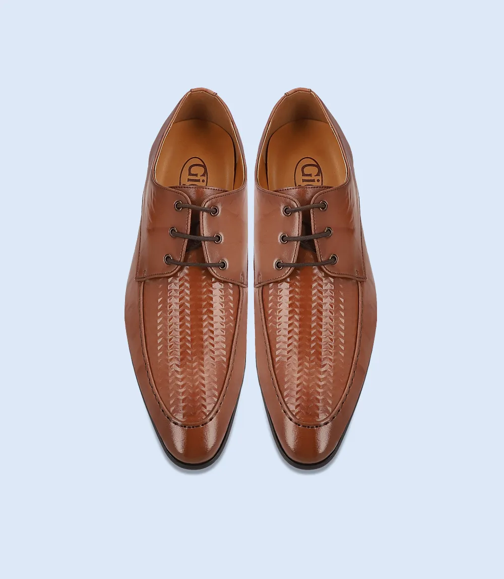 BM4163-BROWN-Men Formal Lace Up's