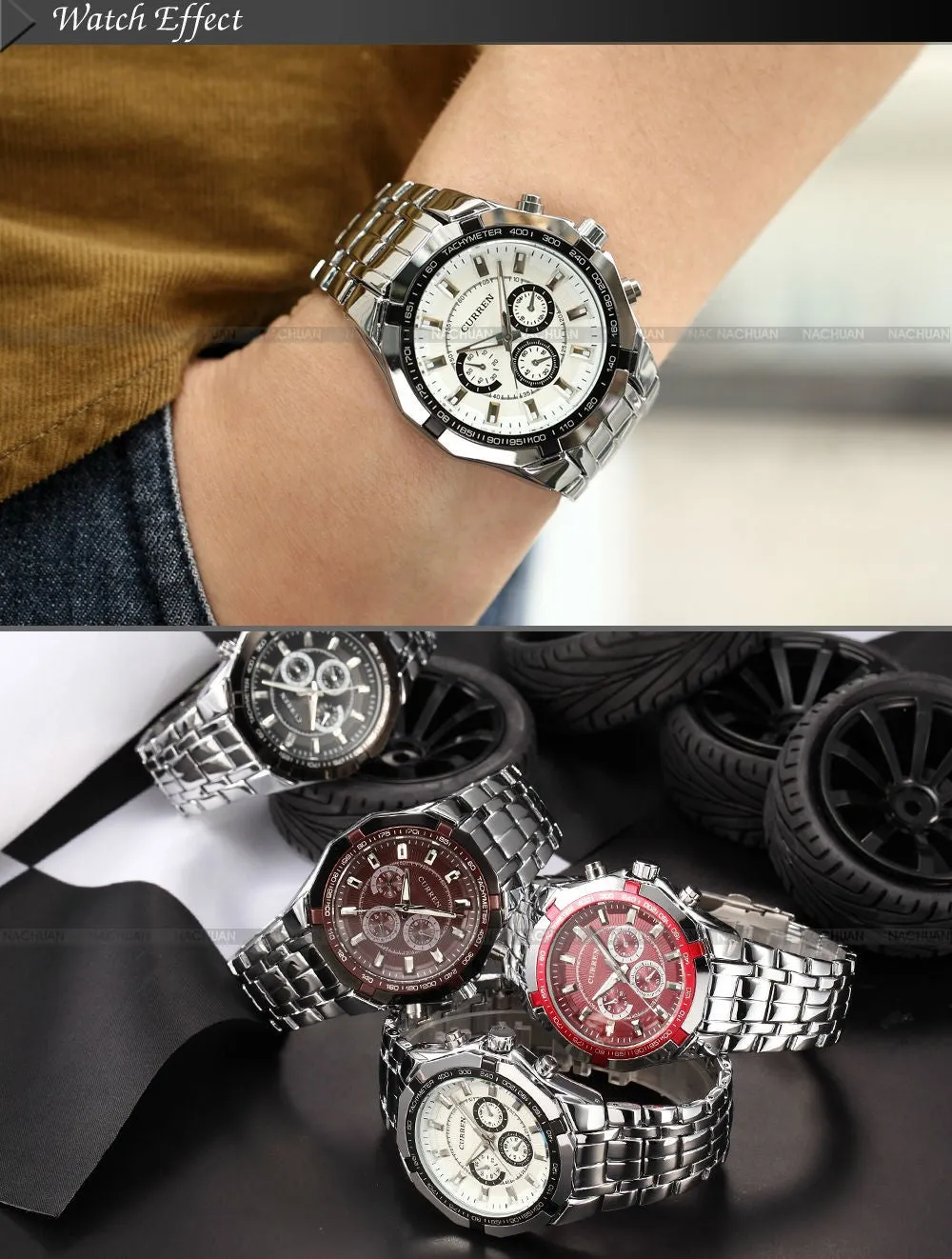 Brand Fashion Men's Military Casual Sport Watch waterproof