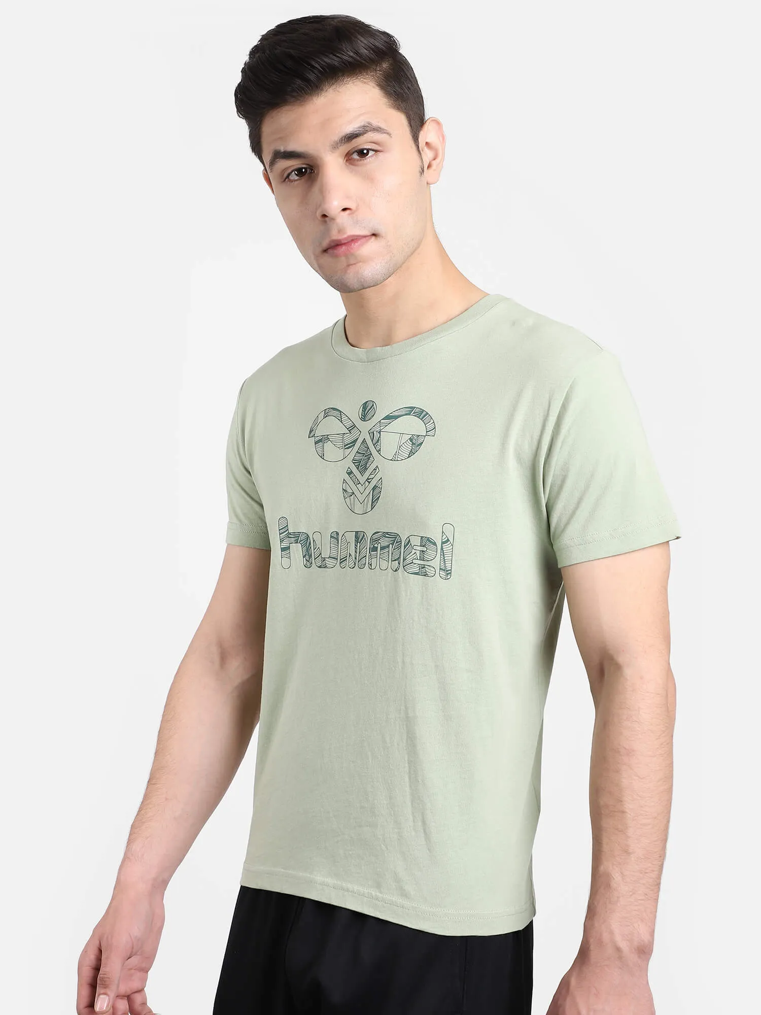 Broz Men Cotton Green T-Shirt