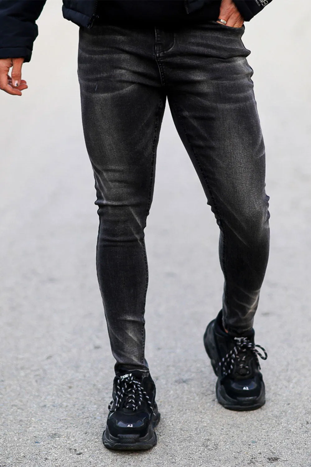 Buy $80 Free Shipping Men's Vintage Skinny Jean - Black