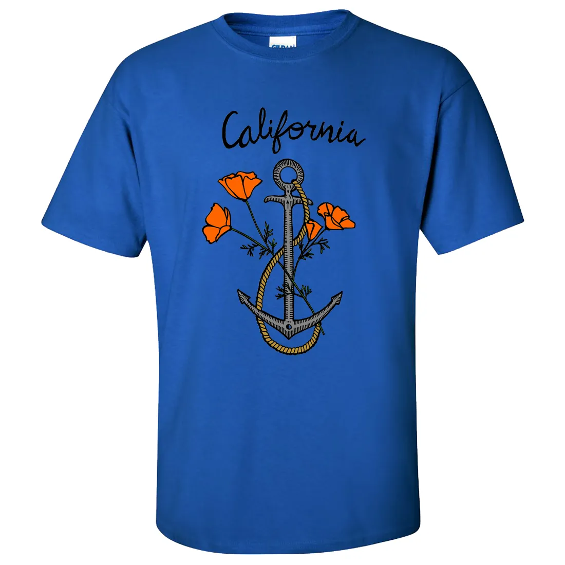 California Anchor Poppies Asst Colors T-shirt/tee