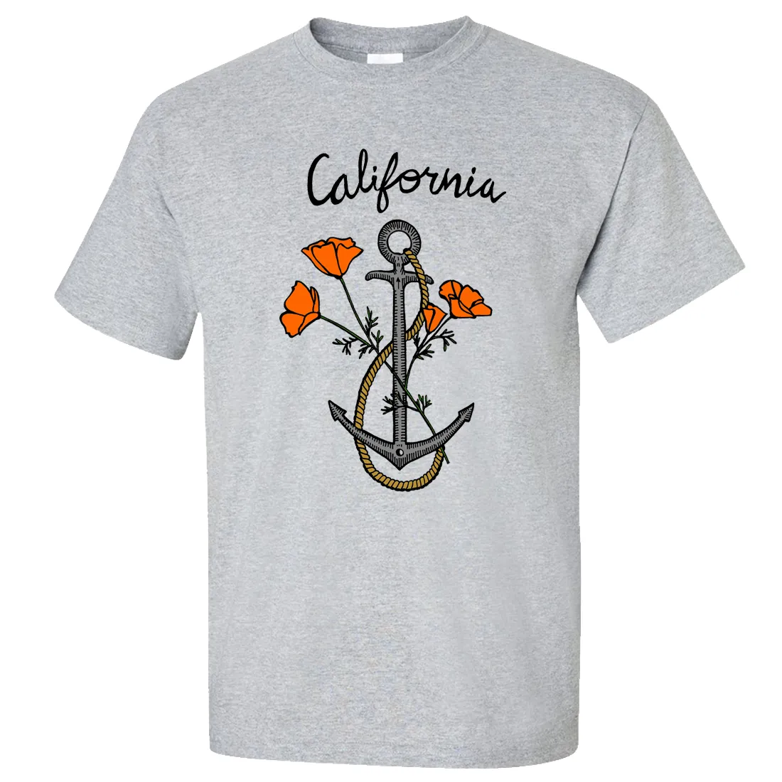 California Anchor Poppies Asst Colors T-shirt/tee