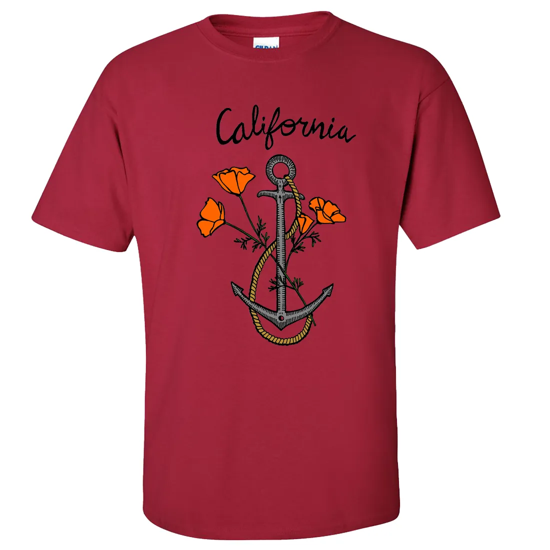 California Anchor Poppies Asst Colors T-shirt/tee