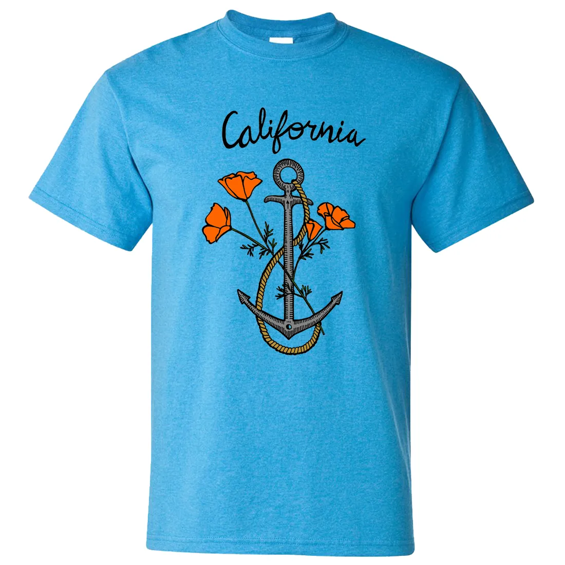 California Anchor Poppies Asst Colors T-shirt/tee