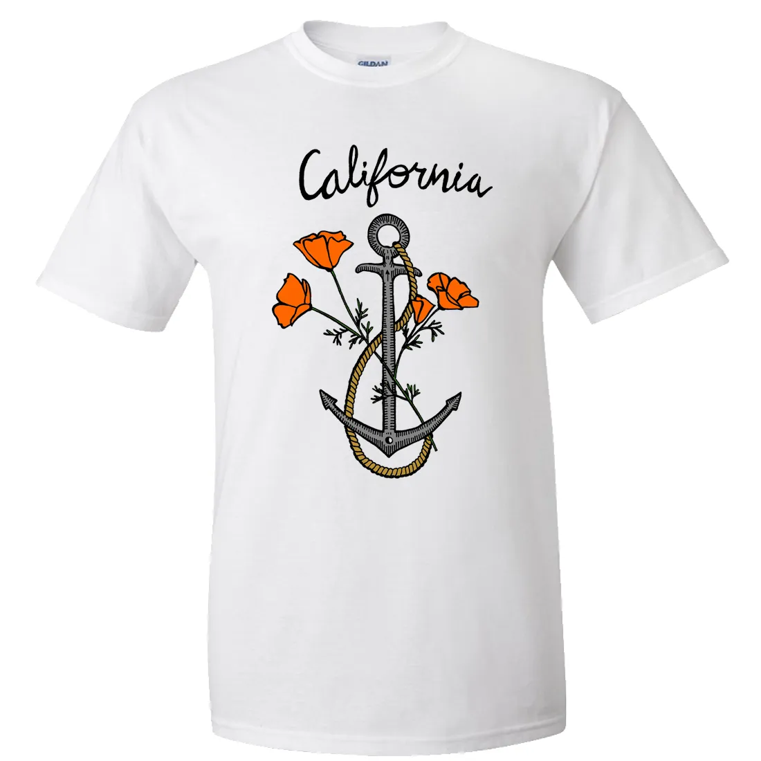 California Anchor Poppies Asst Colors T-shirt/tee