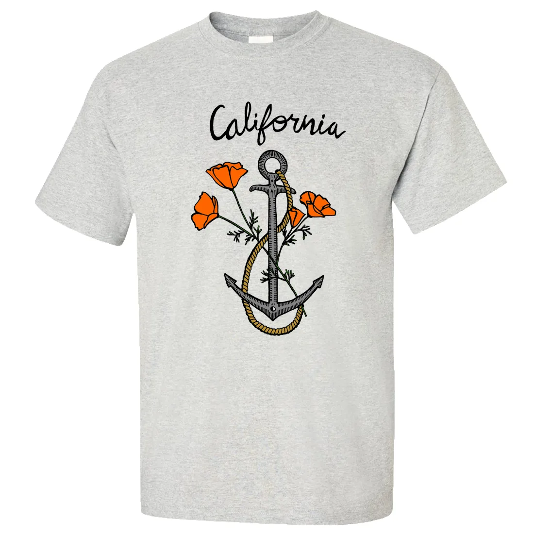 California Anchor Poppies Asst Colors T-shirt/tee