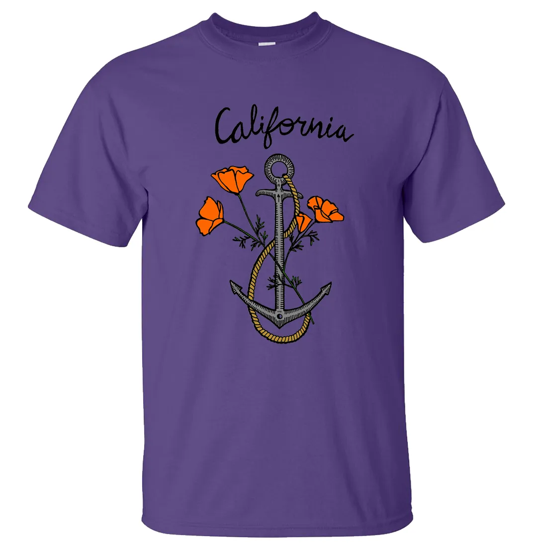 California Anchor Poppies Asst Colors T-shirt/tee