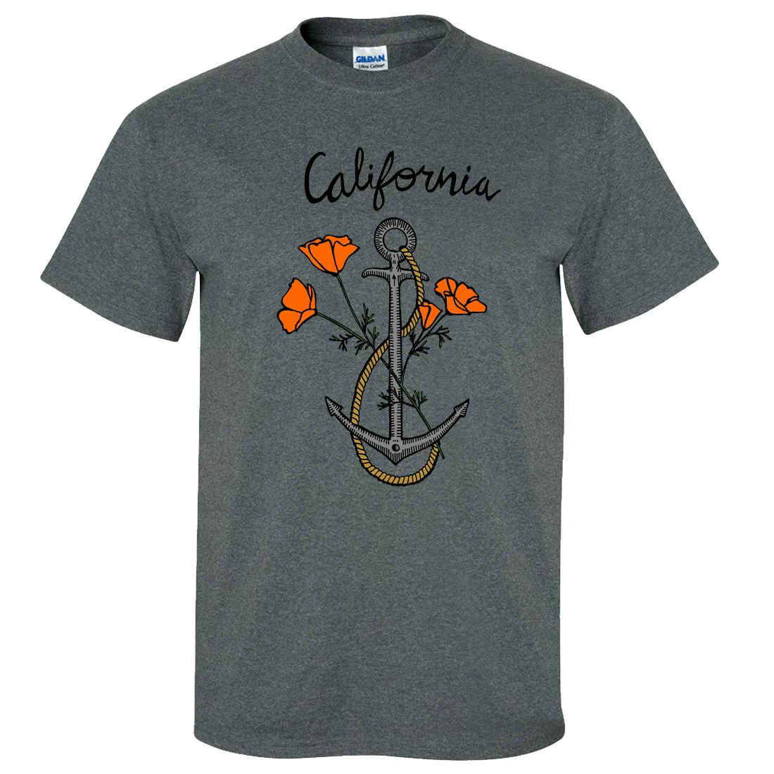 California Anchor Poppies Asst Colors T-shirt/tee