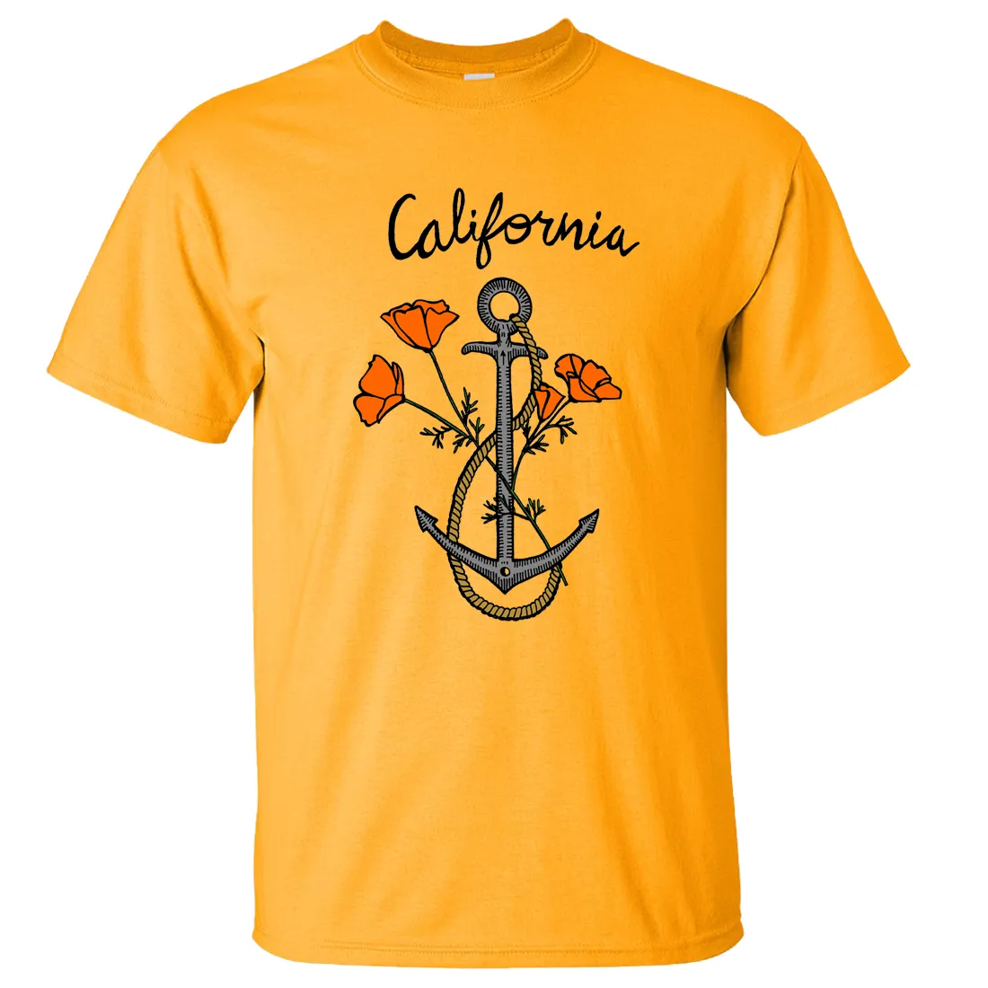 California Anchor Poppies Asst Colors T-shirt/tee