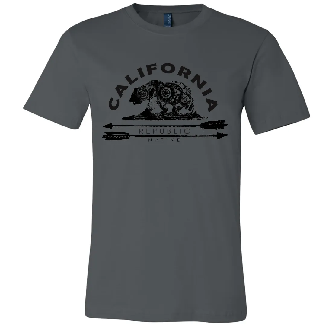 California Arrow Bear Asst Colors Mens Lightweight Fitted T-Shirt/tee