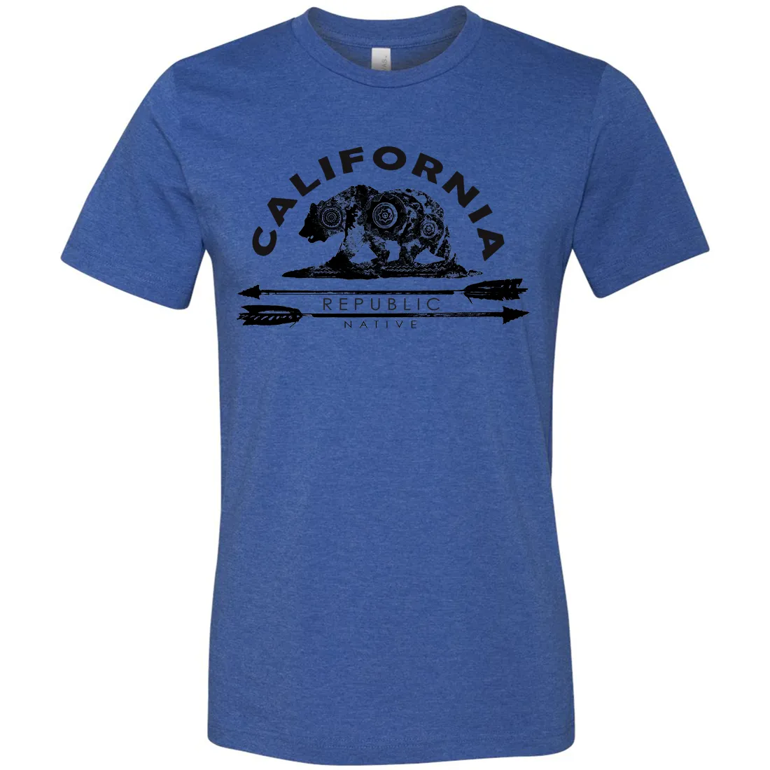 California Arrow Bear Asst Colors Mens Lightweight Fitted T-Shirt/tee