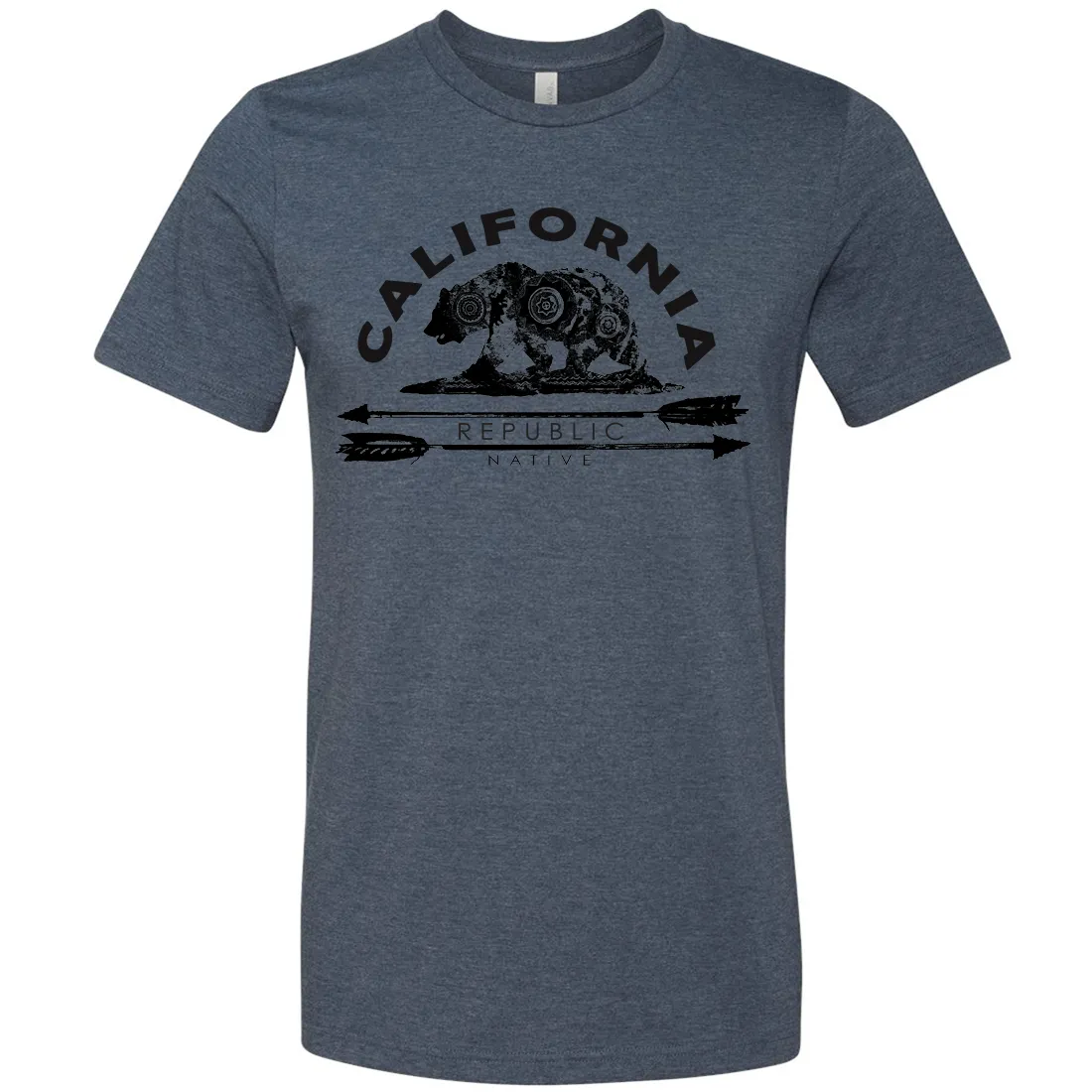 California Arrow Bear Asst Colors Mens Lightweight Fitted T-Shirt/tee