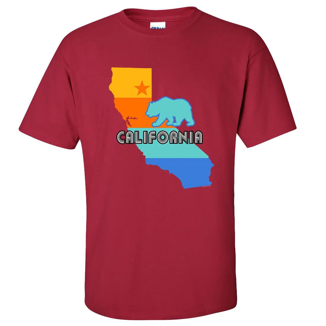 California Bear State Stripes Asst Colors T-shirt/tee