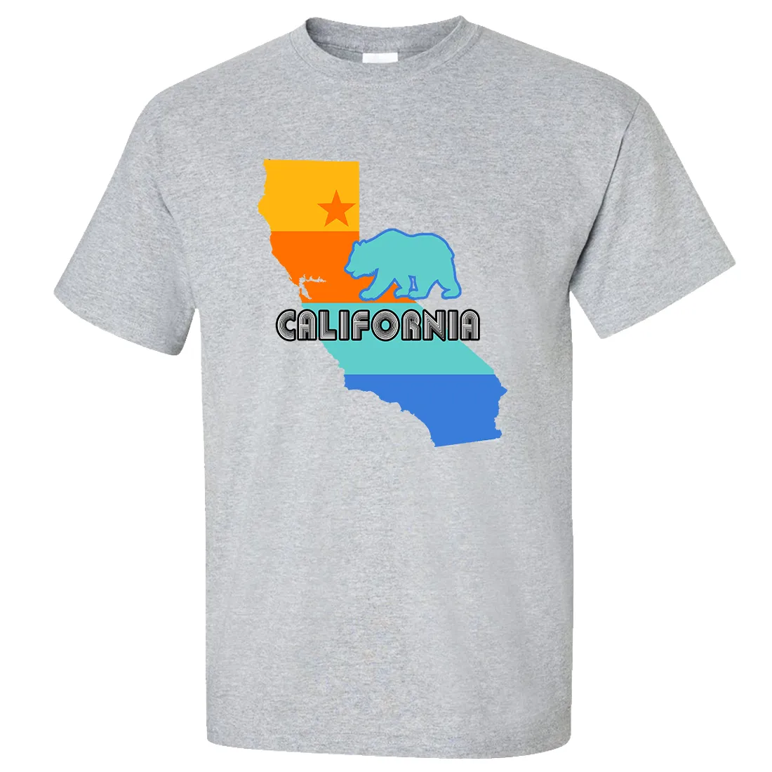 California Bear State Stripes Asst Colors T-shirt/tee