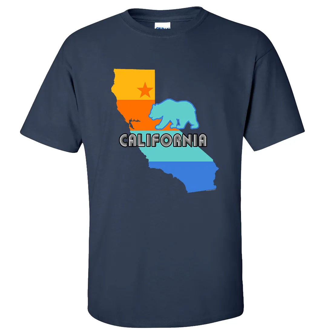 California Bear State Stripes Asst Colors T-shirt/tee