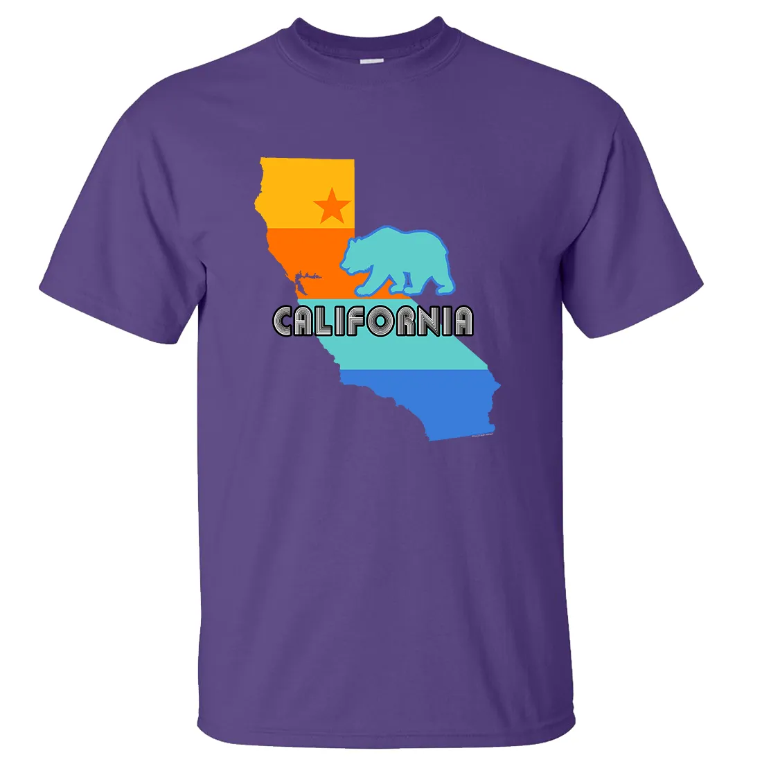 California Bear State Stripes Asst Colors T-shirt/tee