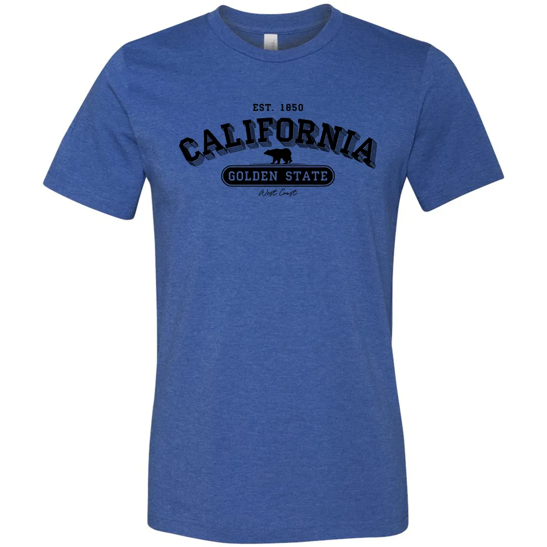 California Golden State 1850 Asst Colors Mens Lightweight Fitted T-Shirt/tee