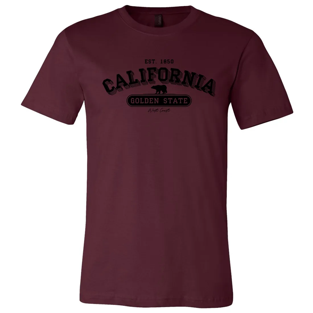 California Golden State 1850 Asst Colors Mens Lightweight Fitted T-Shirt/tee