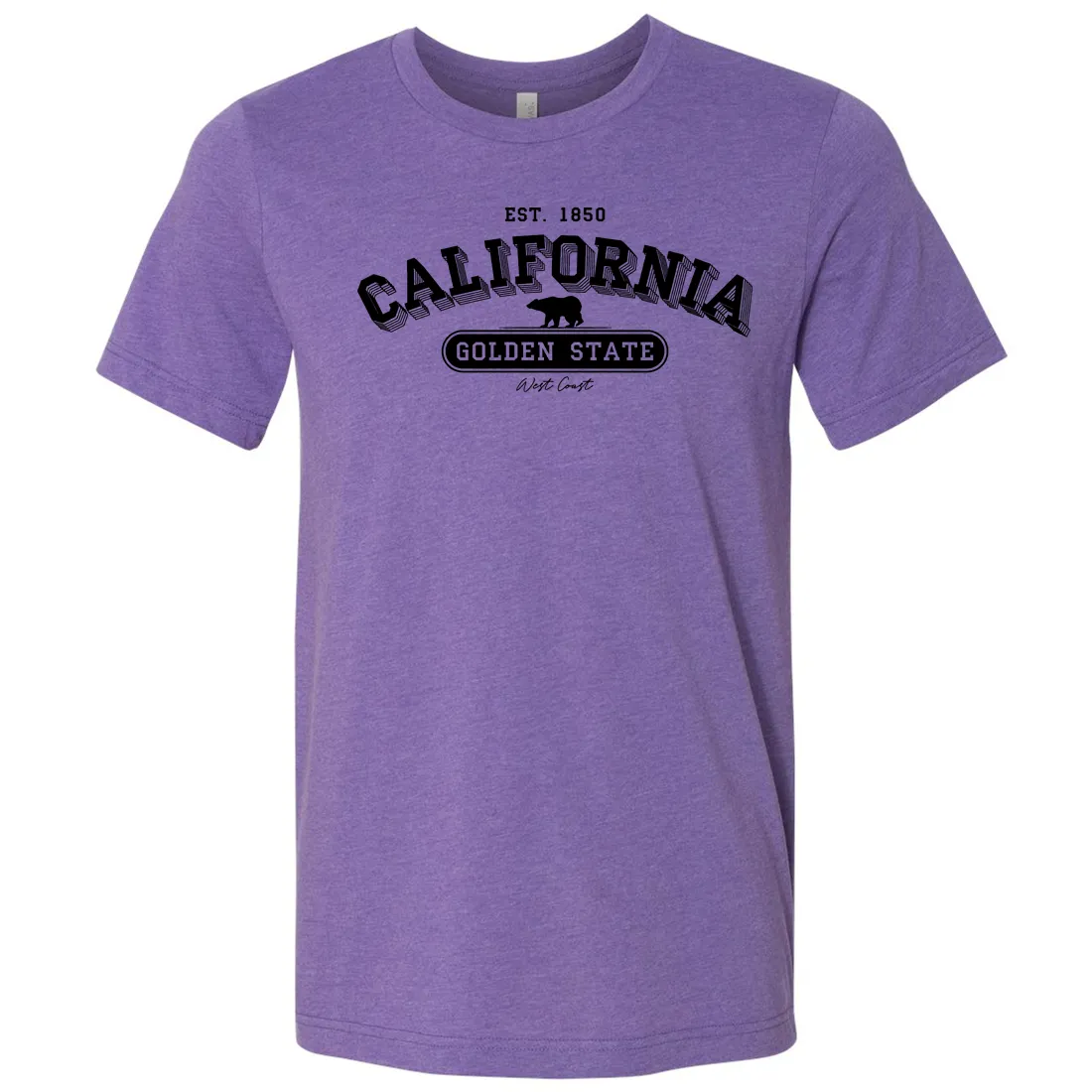 California Golden State 1850 Asst Colors Mens Lightweight Fitted T-Shirt/tee