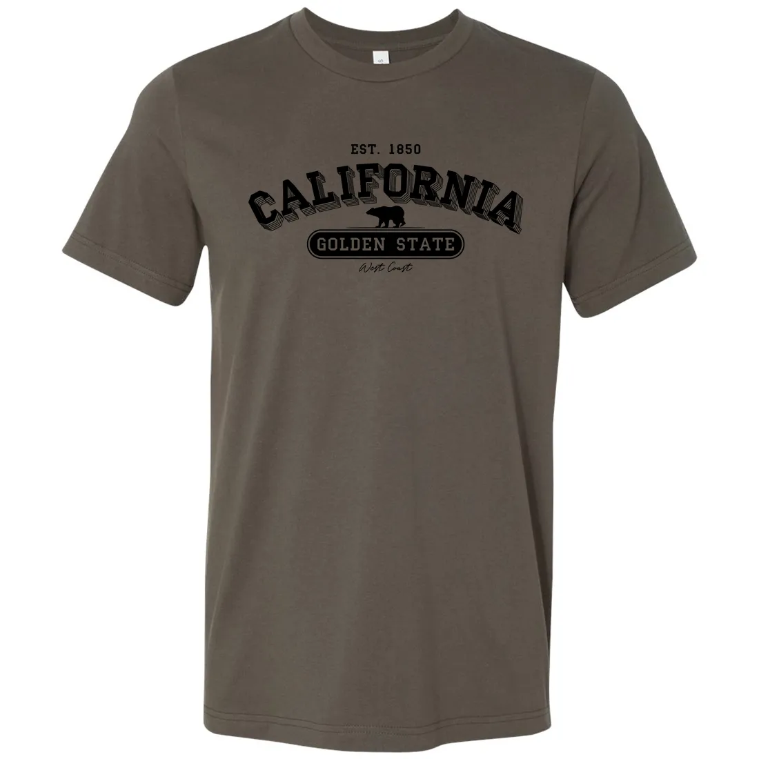 California Golden State 1850 Asst Colors Mens Lightweight Fitted T-Shirt/tee